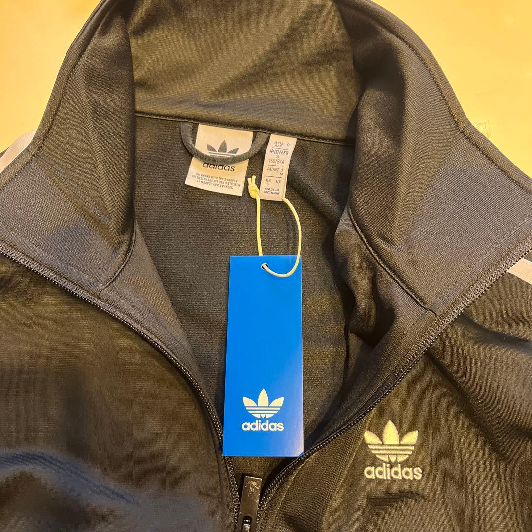 adidas 3本ライン ジャージジャケット 黒