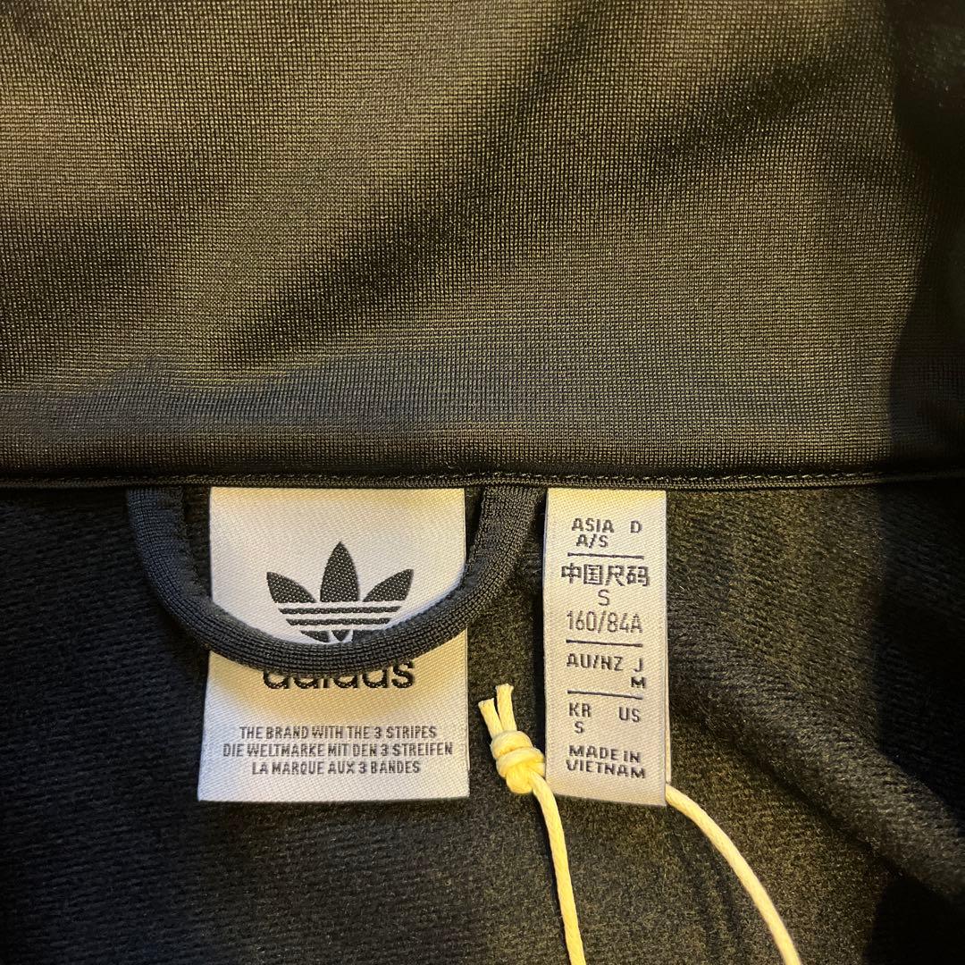 adidas 3本ライン ジャージジャケット 黒