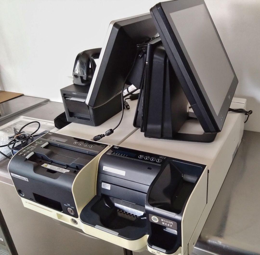 【中古】東芝TEC POSレジ 飲食店向セルフ会計システム 一式 美品