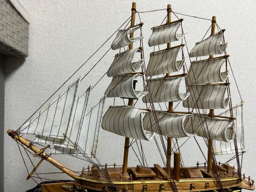 帆船模型 NAPOLEON 木製 置物 インテリア レトロ アンティーク