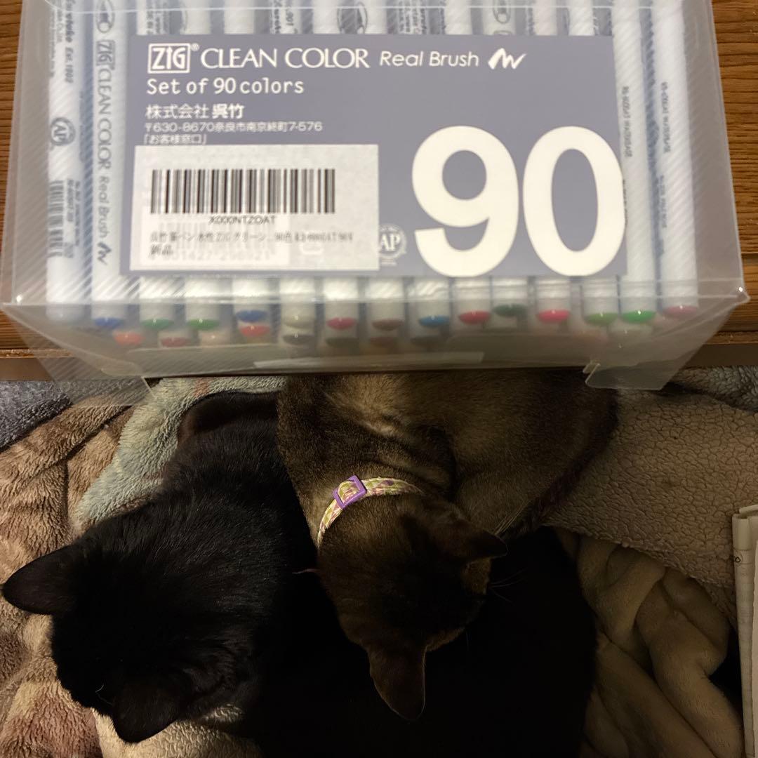 ZIG CLEAN COLOR Real Brush 90色セット筆ペン