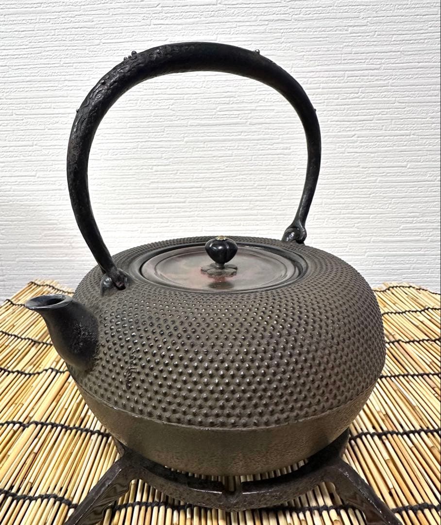 新品　敬典工房正寿堂山正造銀粒象嵌鉉銀口斑紫銅蓋１２型人間国宝　高橋 敬典作