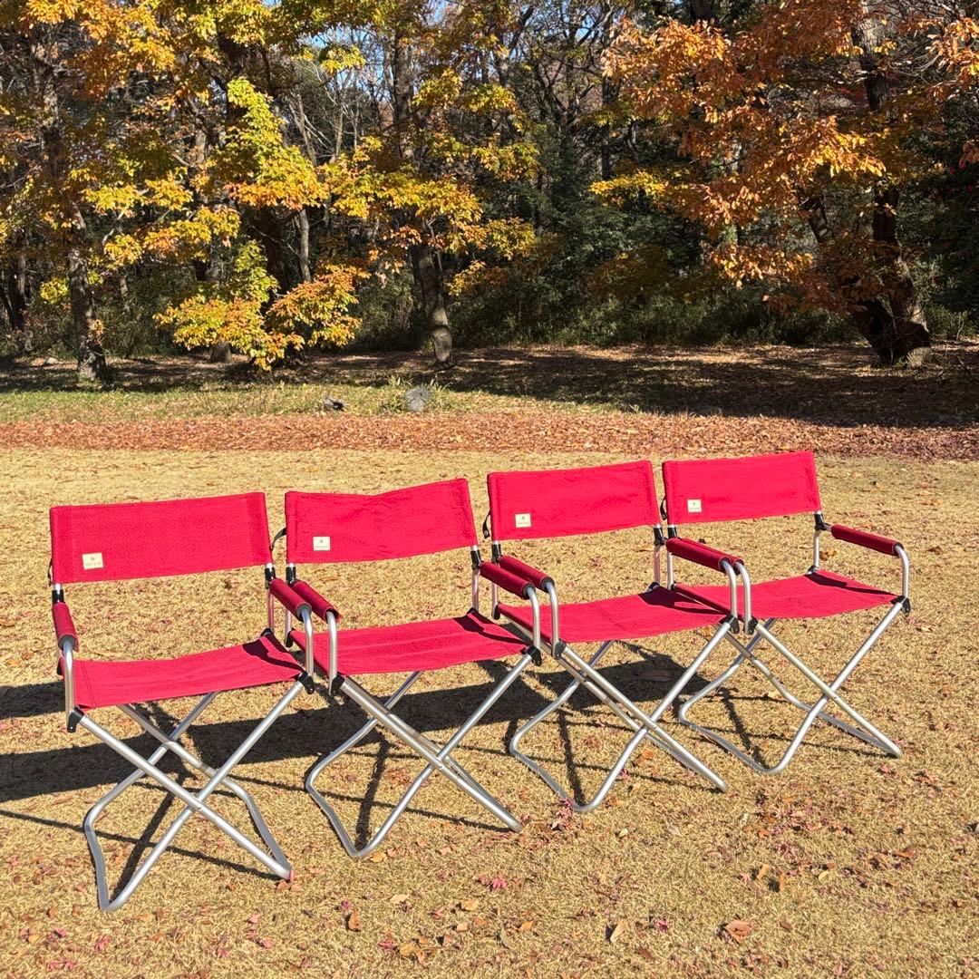スノーピーク FDチェアワイド RD 4脚セット キャンプ チェア 折り畳み