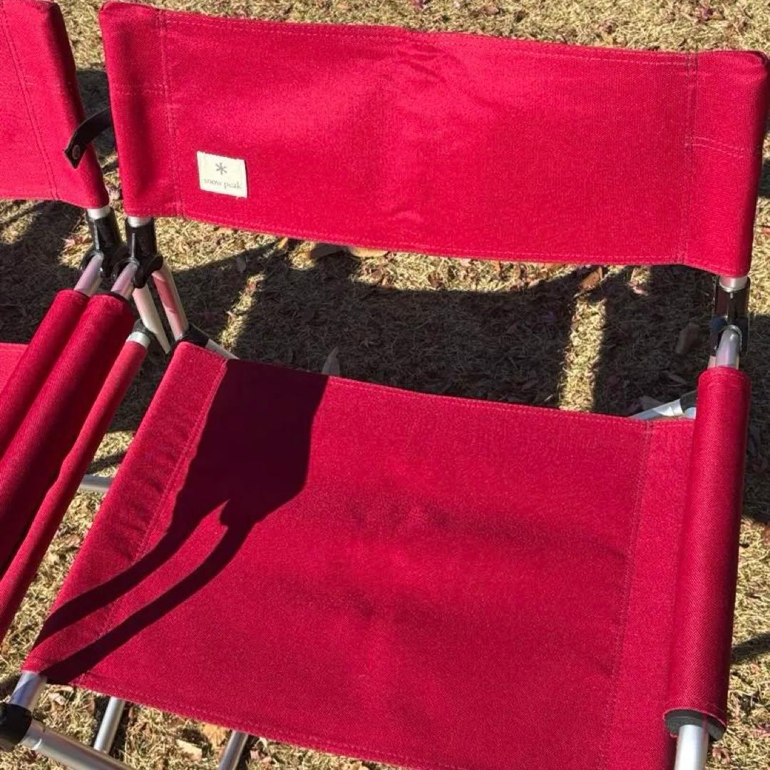 スノーピーク FDチェアワイド RD 4脚セット キャンプ チェア 折り畳み