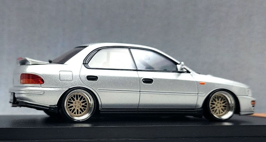 1/43　スバル　インプレッサ改　WRX　BBS-LM　アルミ製　深リム