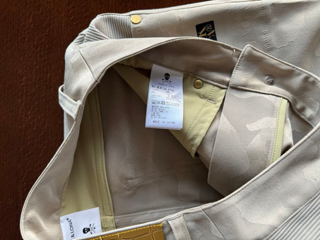 新品タグ付！MARK&LONA パンツ Pants WOMEN ベージュ S