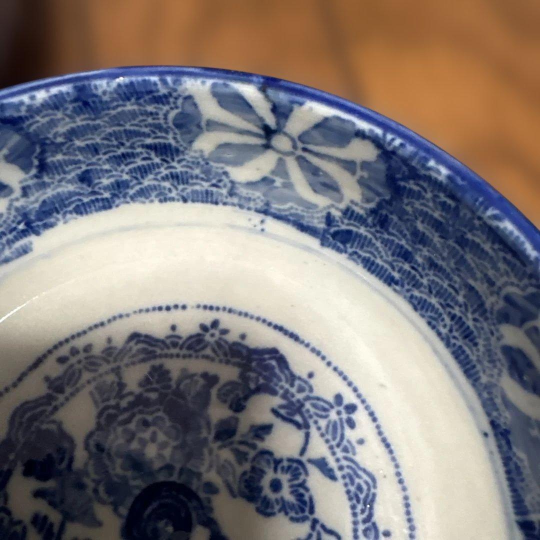 最終処分特価　明治　印判の大きめなます皿（鉢）　骨董のある暮らし