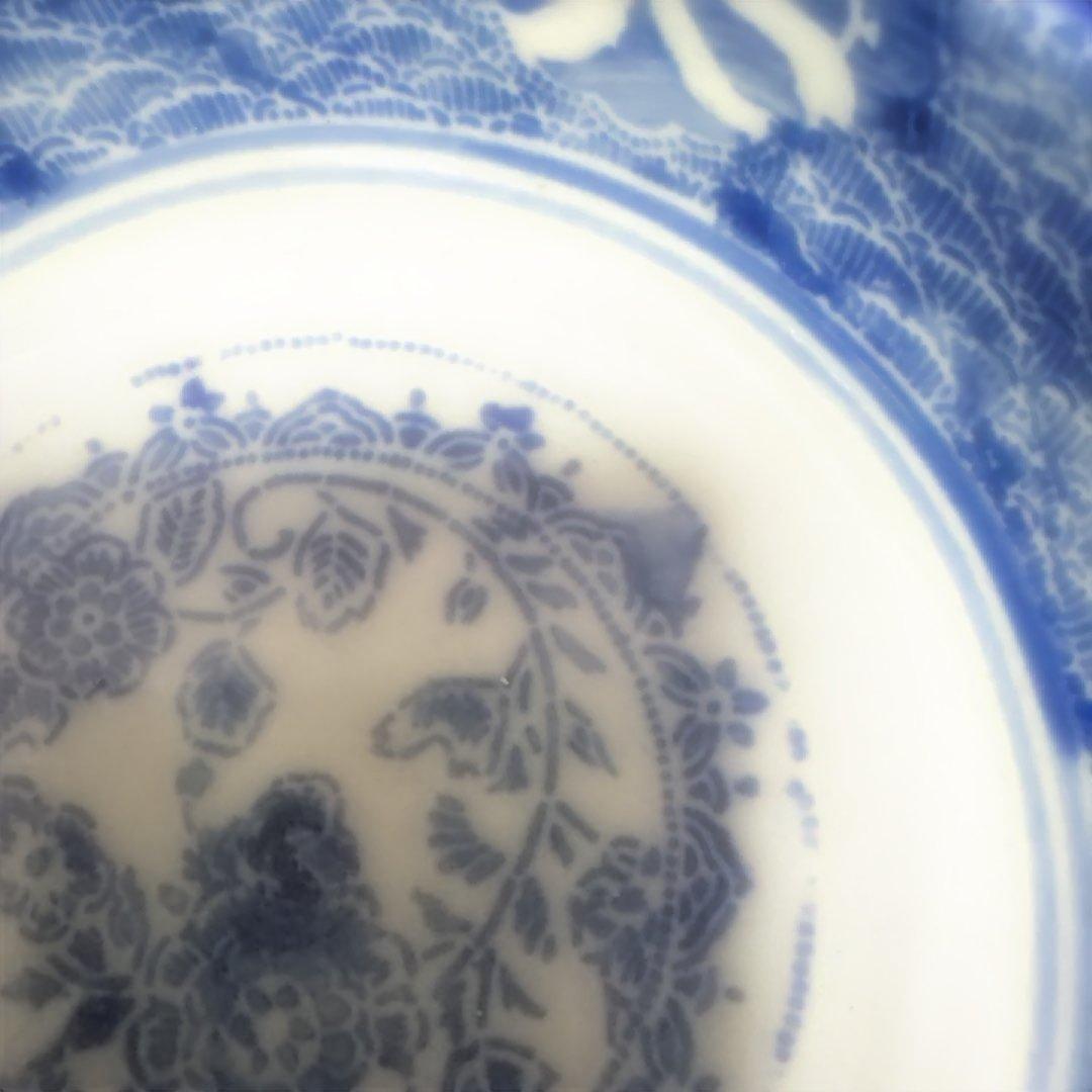 最終処分特価　明治　印判の大きめなます皿（鉢）　骨董のある暮らし