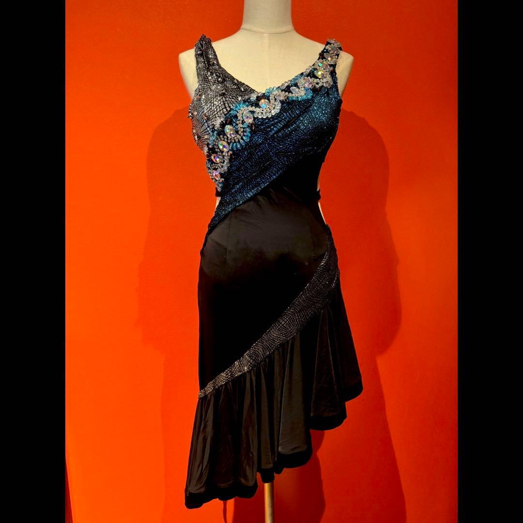 社交ダンス用アシンメトリックドレス