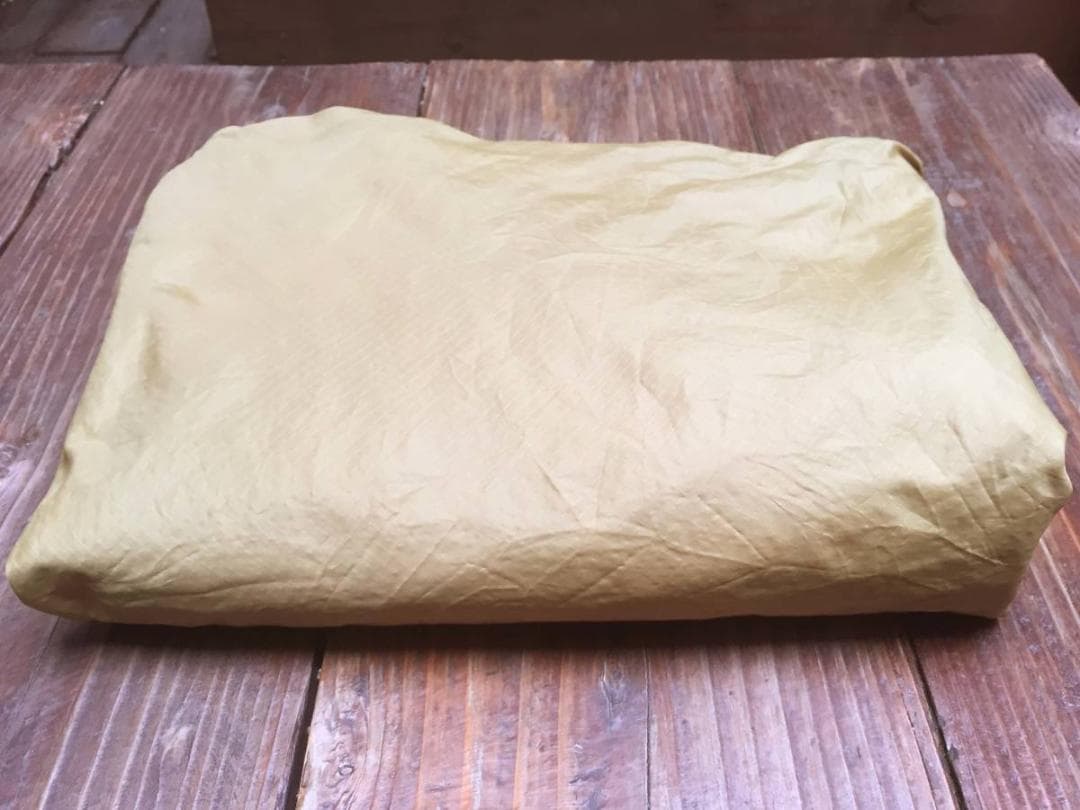 襤褸 ヴィンテージ生地 自衛隊放出品 パラシュート 薄いマスタード/イエロー