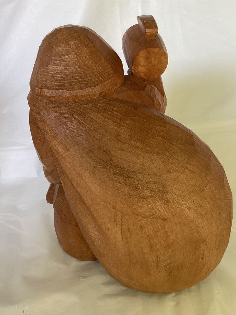 讃岐一刀彫　彫刻家　近藤宏・作　大黒天　縁起物　商売繁盛　木箱付　木製 福の神