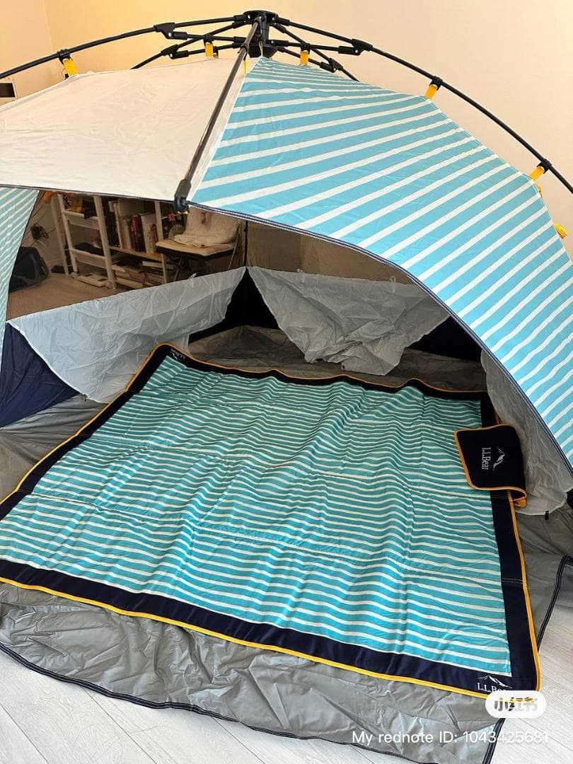 L.L.Bean Sea Aqua Stripe テント＋シート
