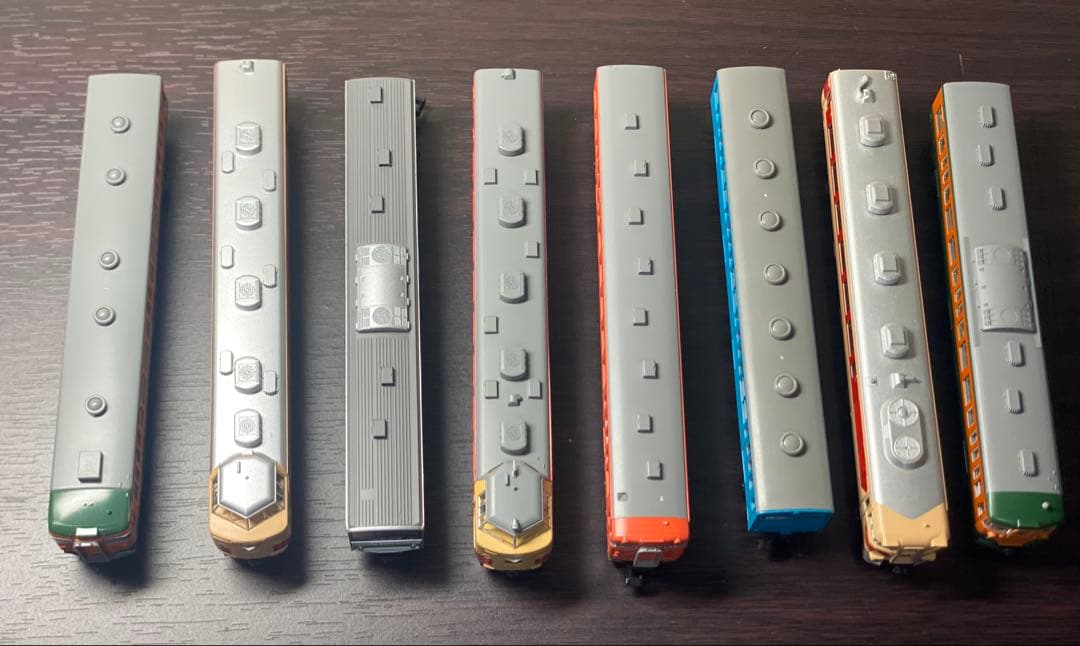 Nゲージ 車両8両セット 動力車あり ライト点灯