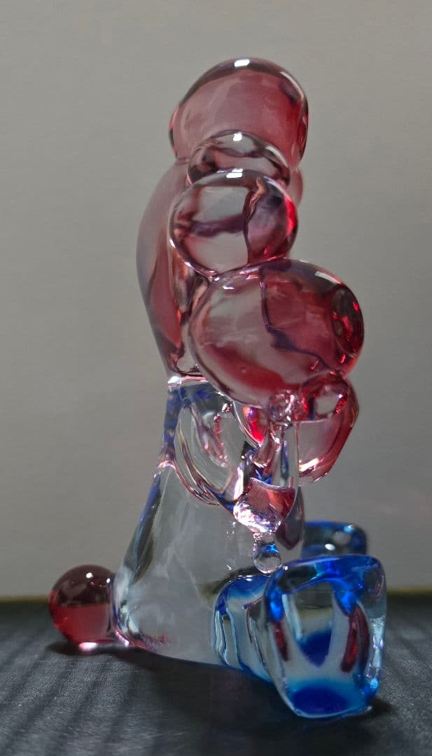 ミャクミャク　クリアフィギュア　レッド×ブルー　新品　大阪万博　expo