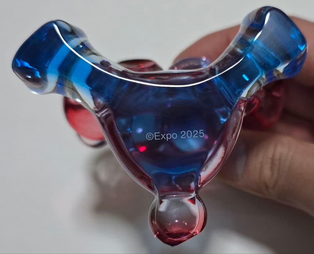 ミャクミャク　クリアフィギュア　レッド×ブルー　新品　大阪万博　expo