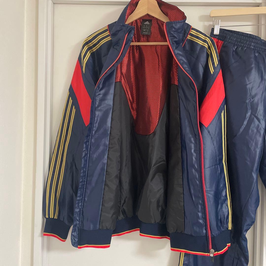 アディダスプロフェッショナル　ウインドブレーカー　上下セット　Lサイズ 裏起毛