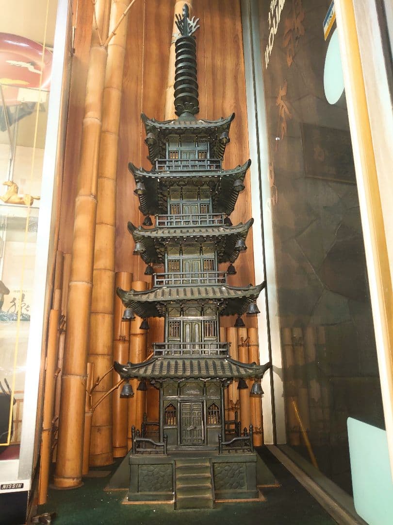 五重塔　骨董品　置物　青銅製