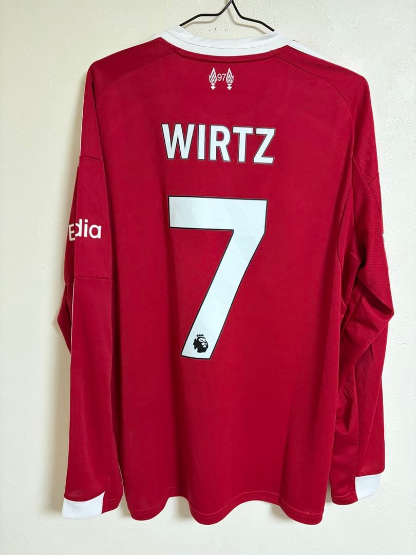 リバプール 25/26ホームユニフォーム 長袖 ヴィルツ 正規品