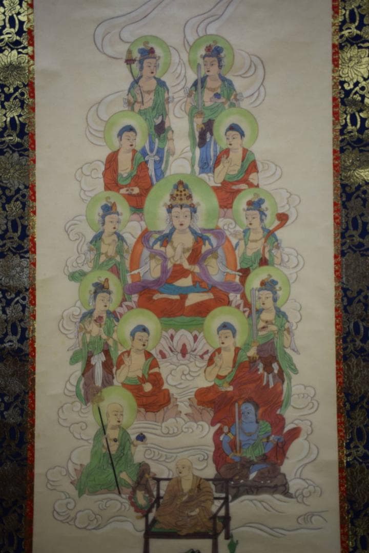 不詳/作者不明/真言宗/弘法大師/十三仏/十三佛/布袋屋掛軸HG-269