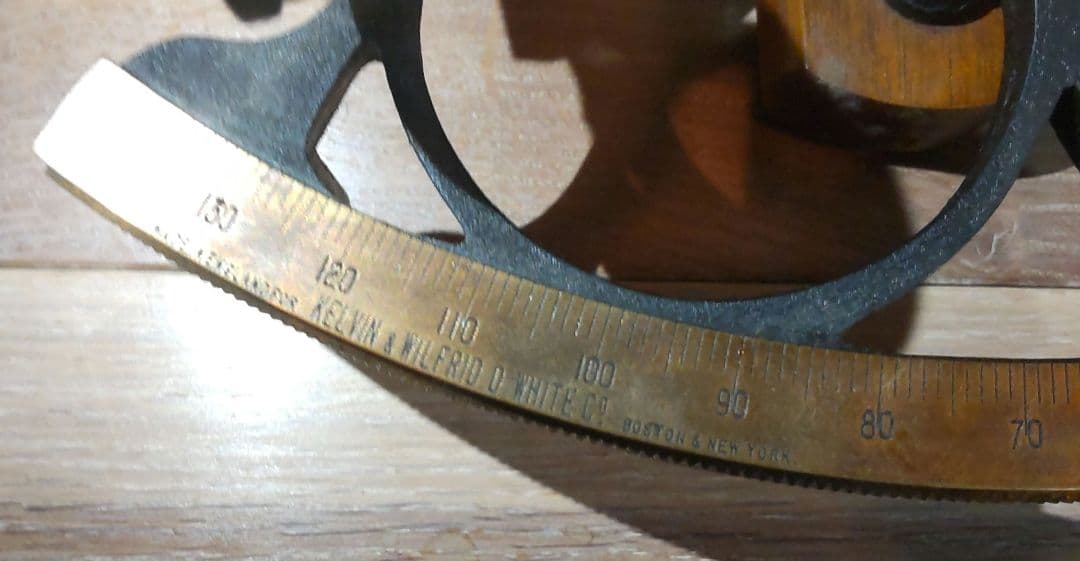 六分儀　アンティーク　真鍮　kelvin＆wilfrid o.white co