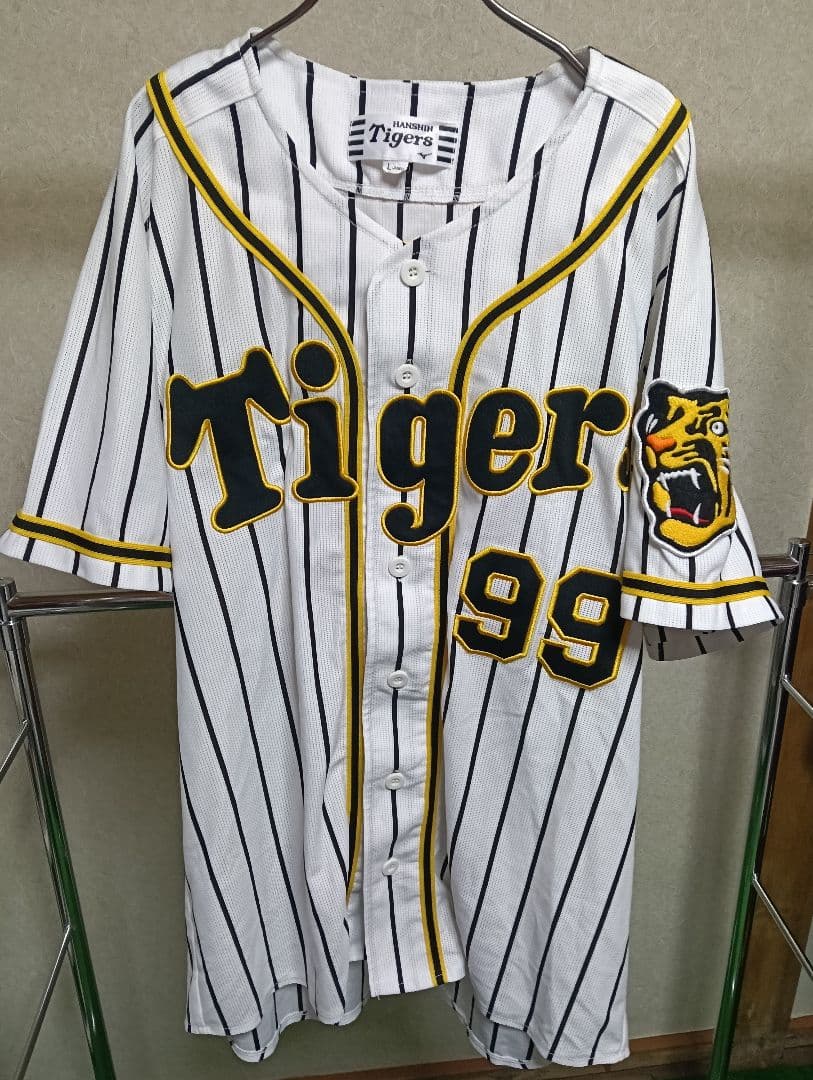 激レア！ 阪神タイガース ホームユニフォーム ミズノ製 ／#99 ナバーロ／L