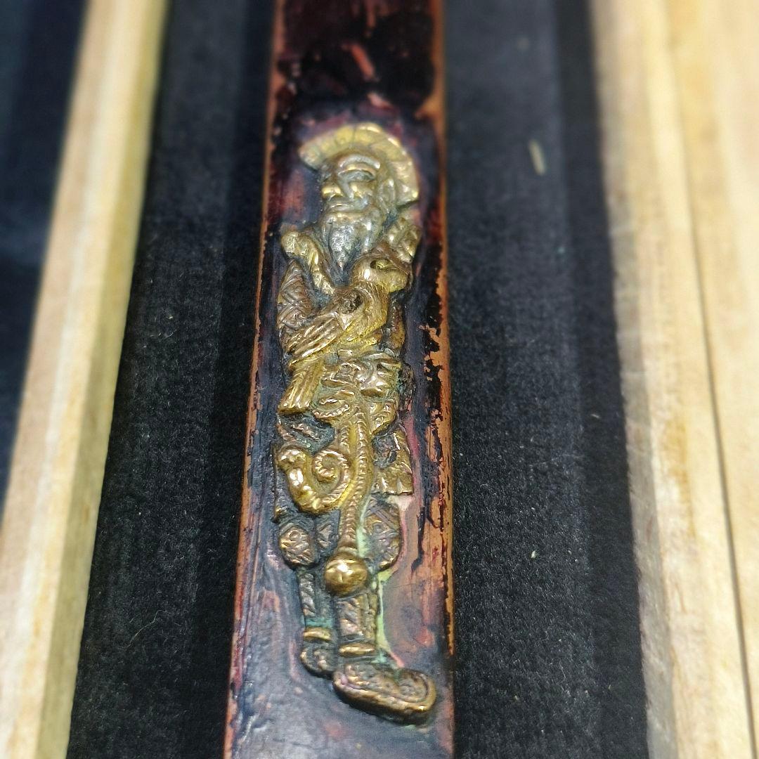 刀剣美術 小柄 南蛮人 江戸骨董 象嵌細工 古美術 蒐集家放出美品 旧家蔵出し