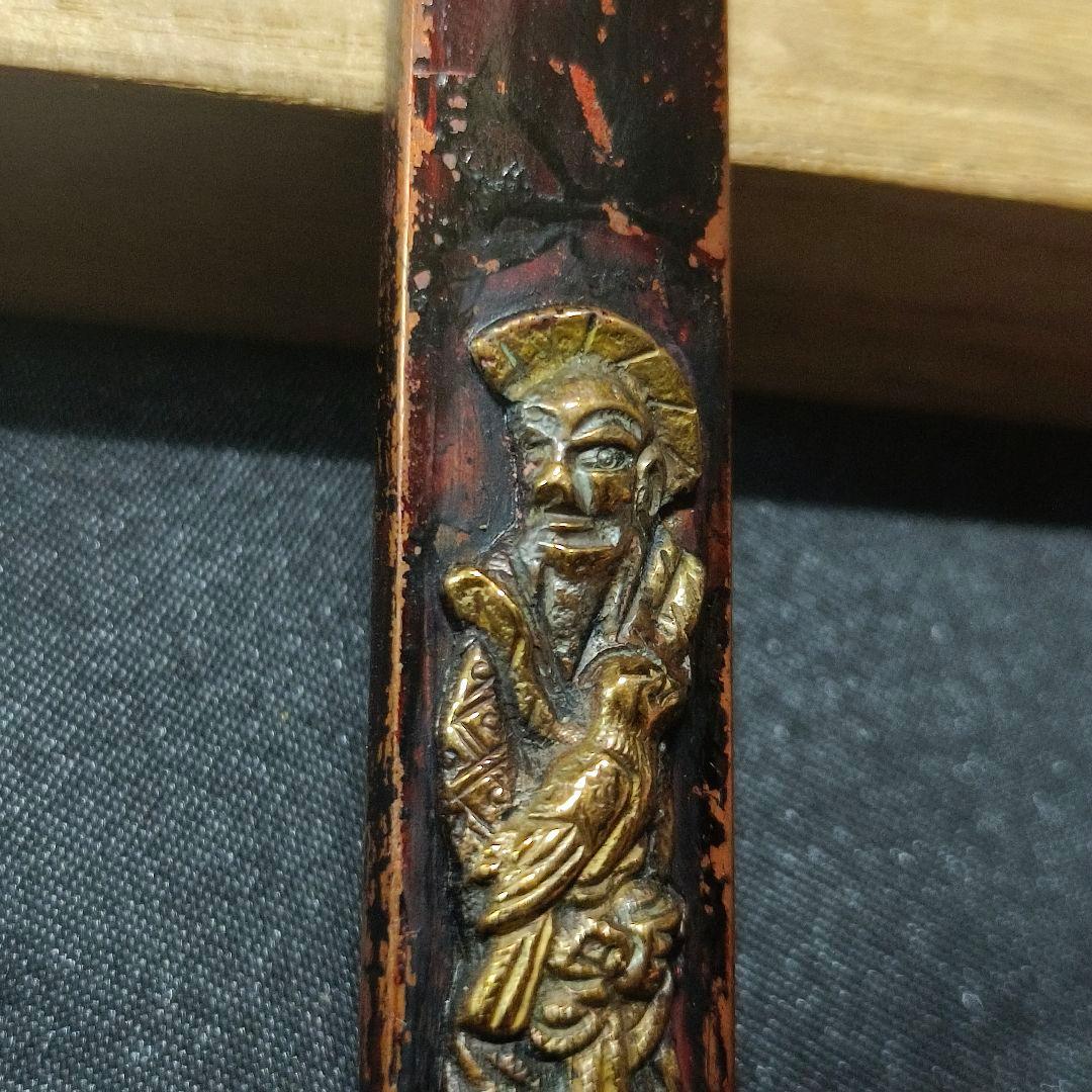 刀剣美術 小柄 南蛮人 江戸骨董 象嵌細工 古美術 蒐集家放出美品 旧家蔵出し