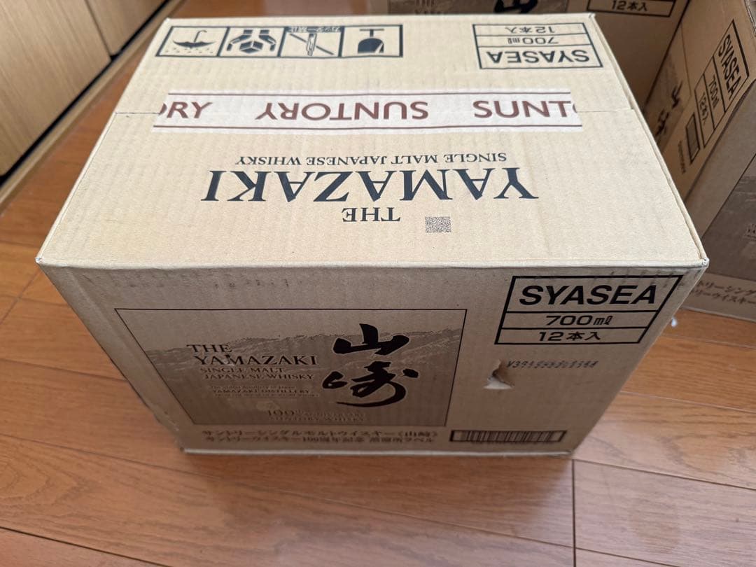 山崎 100周年記念ラベルシングルモルトウイスキー 700ml 12本入り