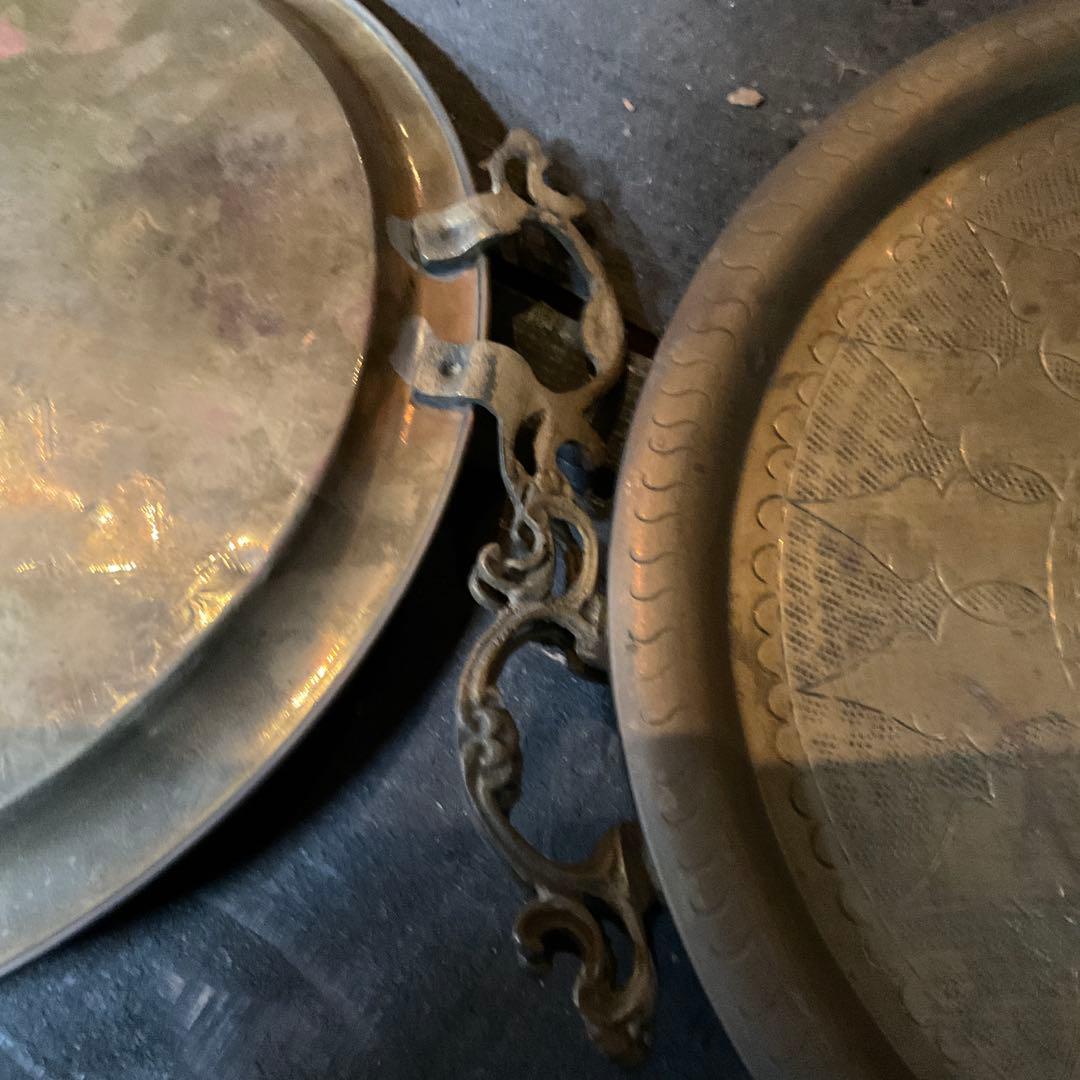 トルコ 真鍮 プレート 直径 310ｍｍ