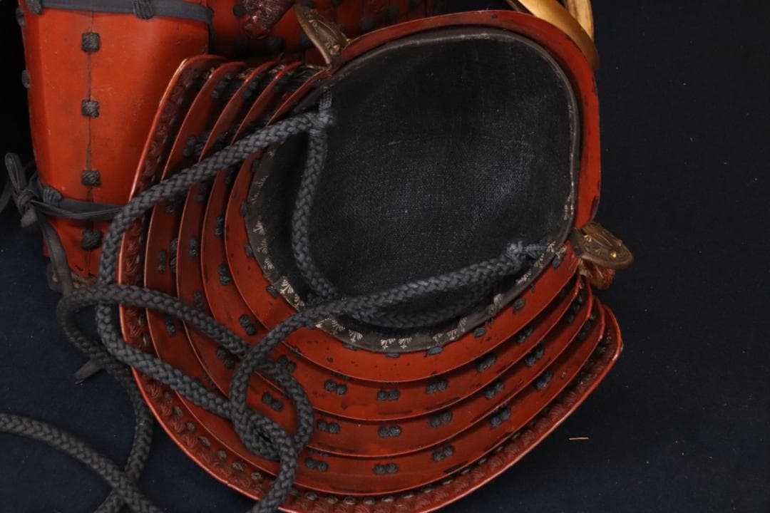 BY03　甲冑　丸に渡辺星紋　鹿角脇立　三日月前立　鎧櫃付　等身大　兜　武具