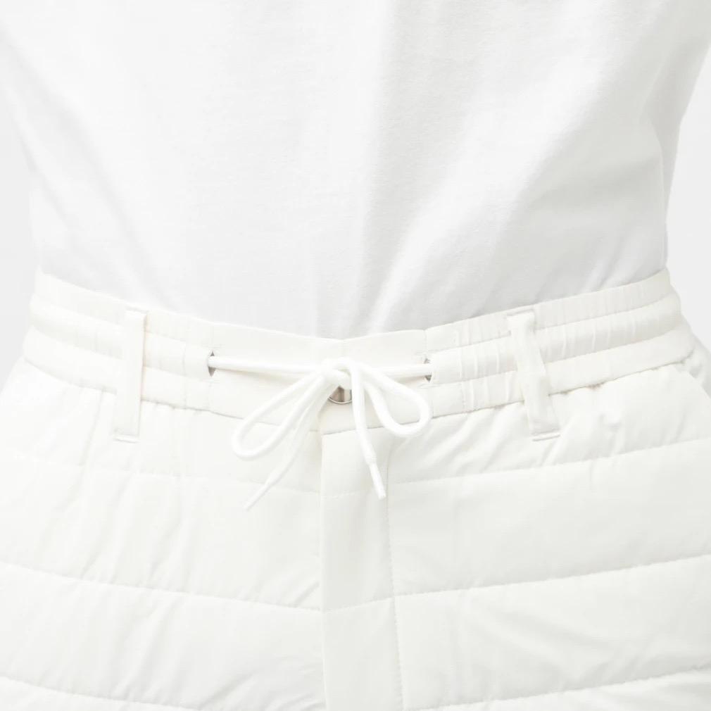 【LL】秋冬 ルコック ゴルフ 保温 中わたハイブリット ウォームパンツ 白