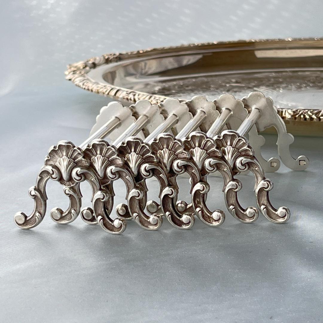 【仏蘭西】ルイ15世様式 Louis XVナイフレスト 6個組