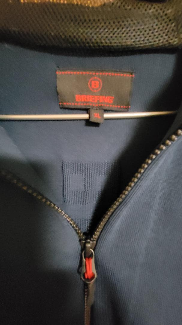 BRIEFING フード付きジャケット XL ネイビー
