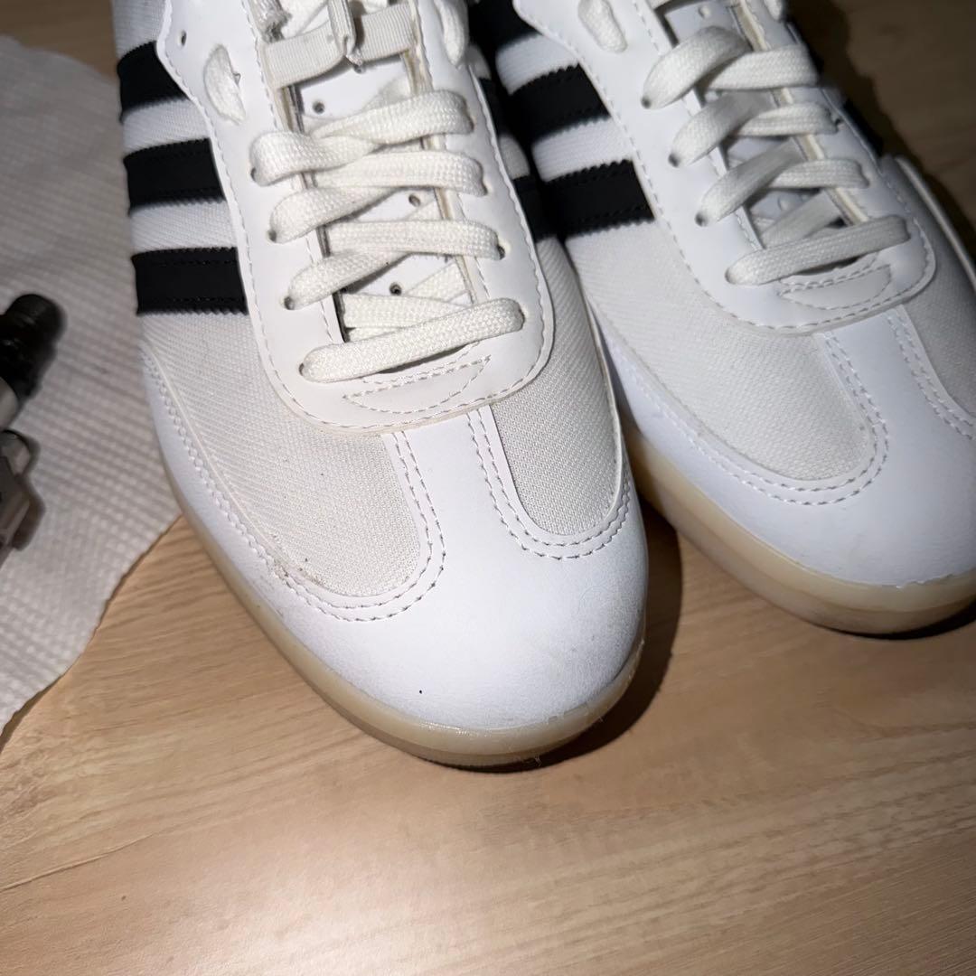 adidas velosamba white　SPDペダルセット