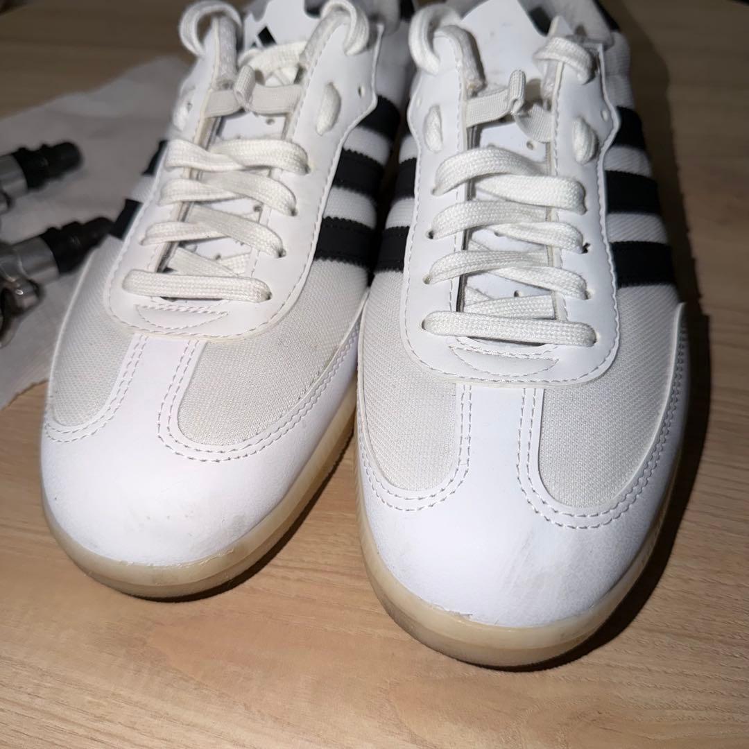 adidas velosamba white　SPDペダルセット