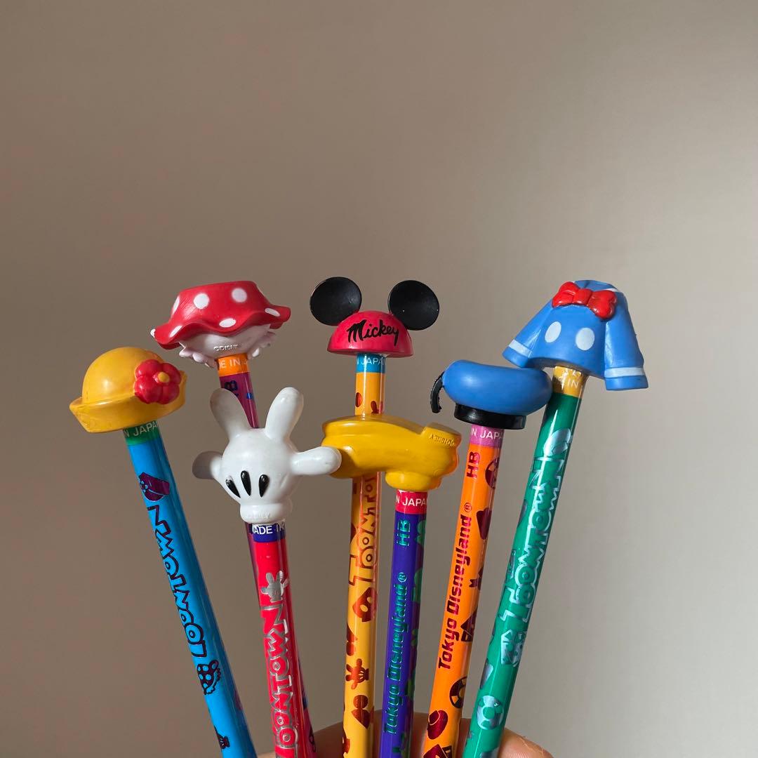 激レア マスコット鉛筆セット ディズニーランド レトロ