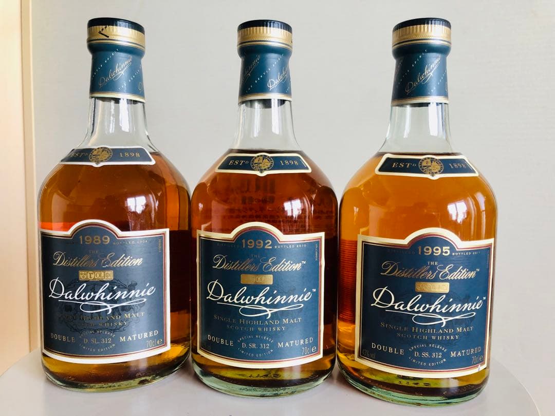 ダルウィニー ダブルマチュアード 1989 1992 1995 ウイスキー 3本