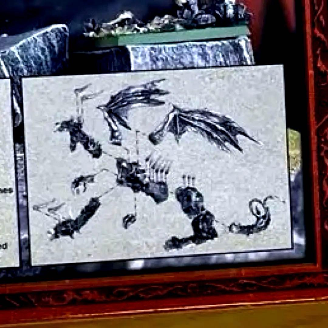 【ウォーハンマー、メタルフィギュア】ケイオスドラゴンの祖父ガルラーク