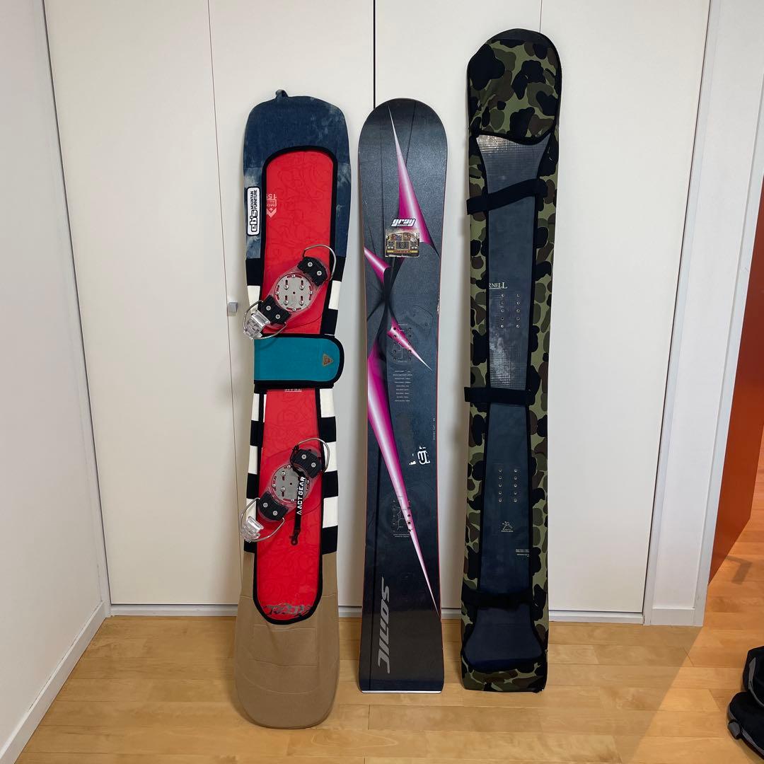 スノーボードアルペン用板３枚セット