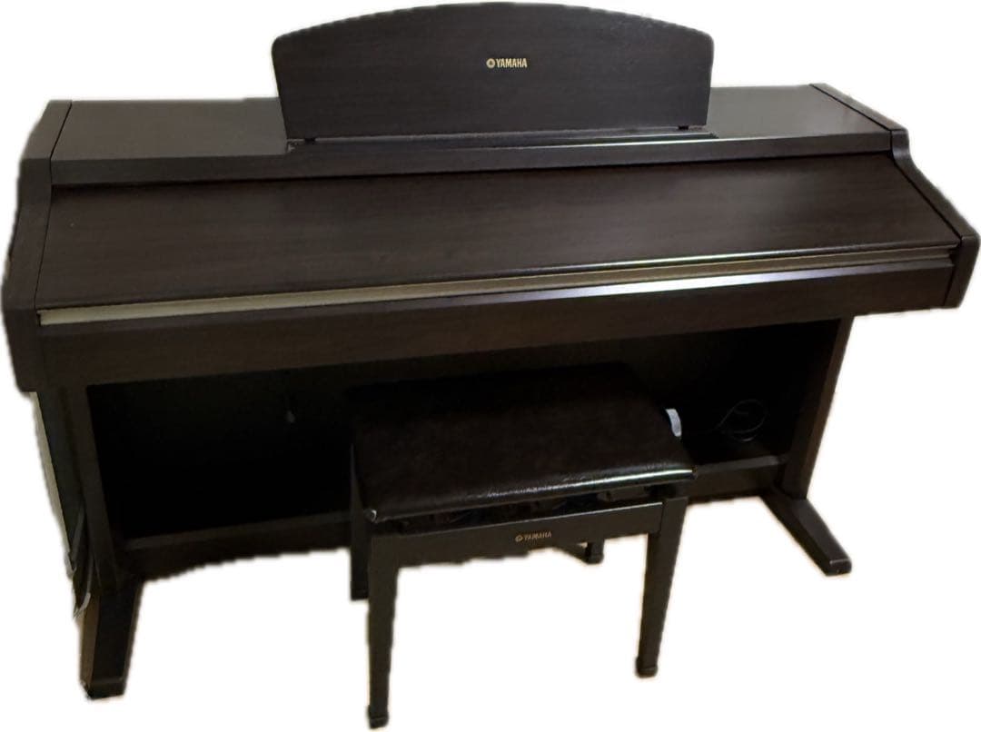 Yamaha 電子ピアノ ダークブラウン 椅子付き