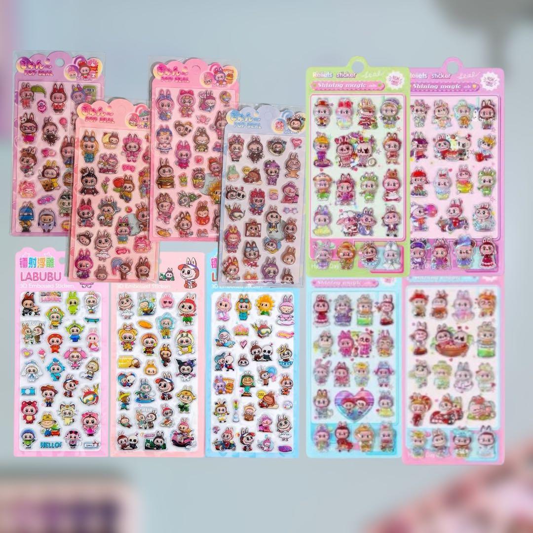 110枚セットシールシール立体シールセット 可愛いステッカー 3D 訳がありＢ品