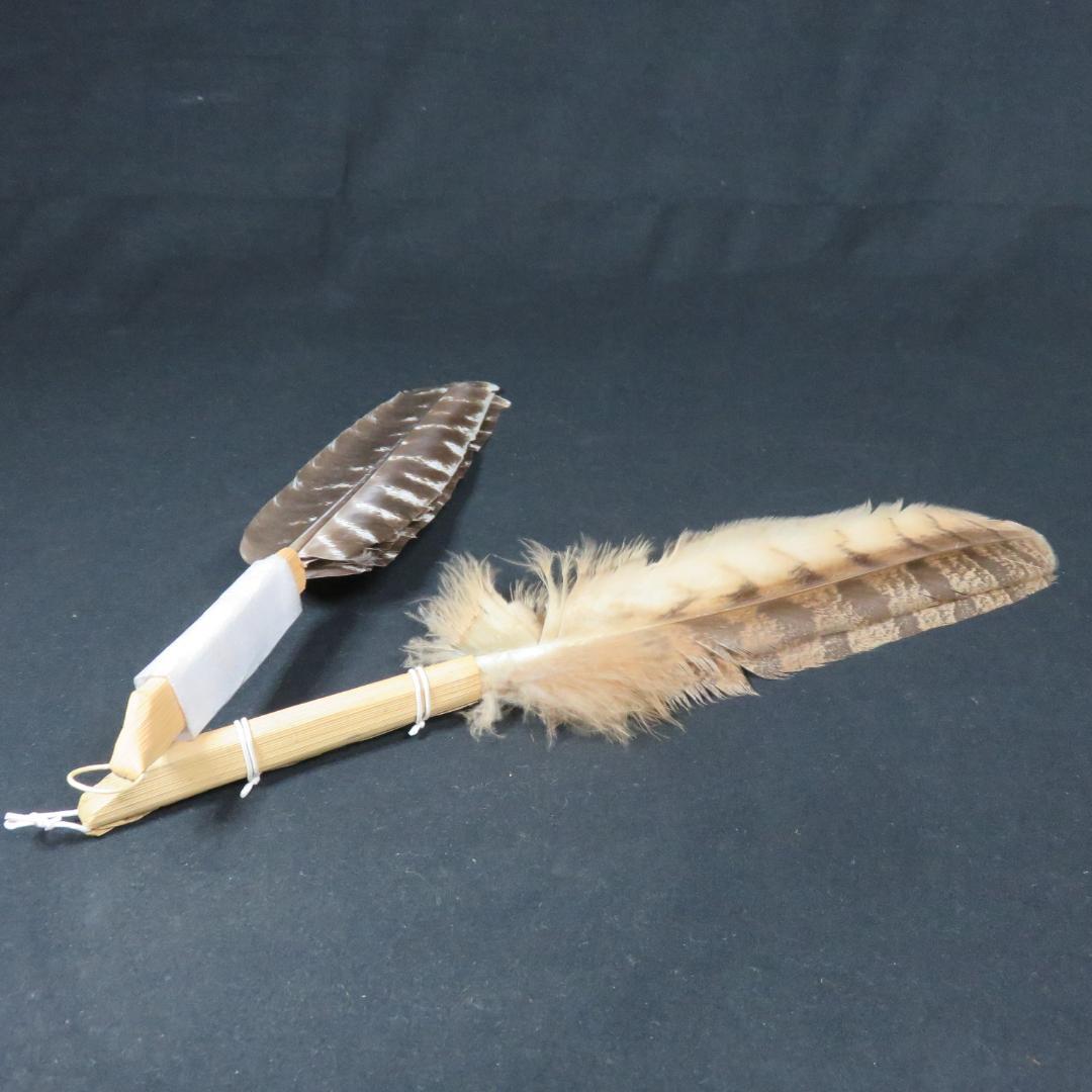 茶道具 羽箒 銘 紙箱 2本