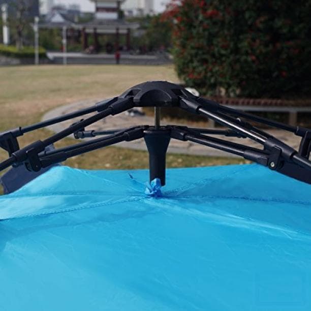 秒速設営ワンタッチテント  3～４人用 撥水加工 紫外線防止 ブルー