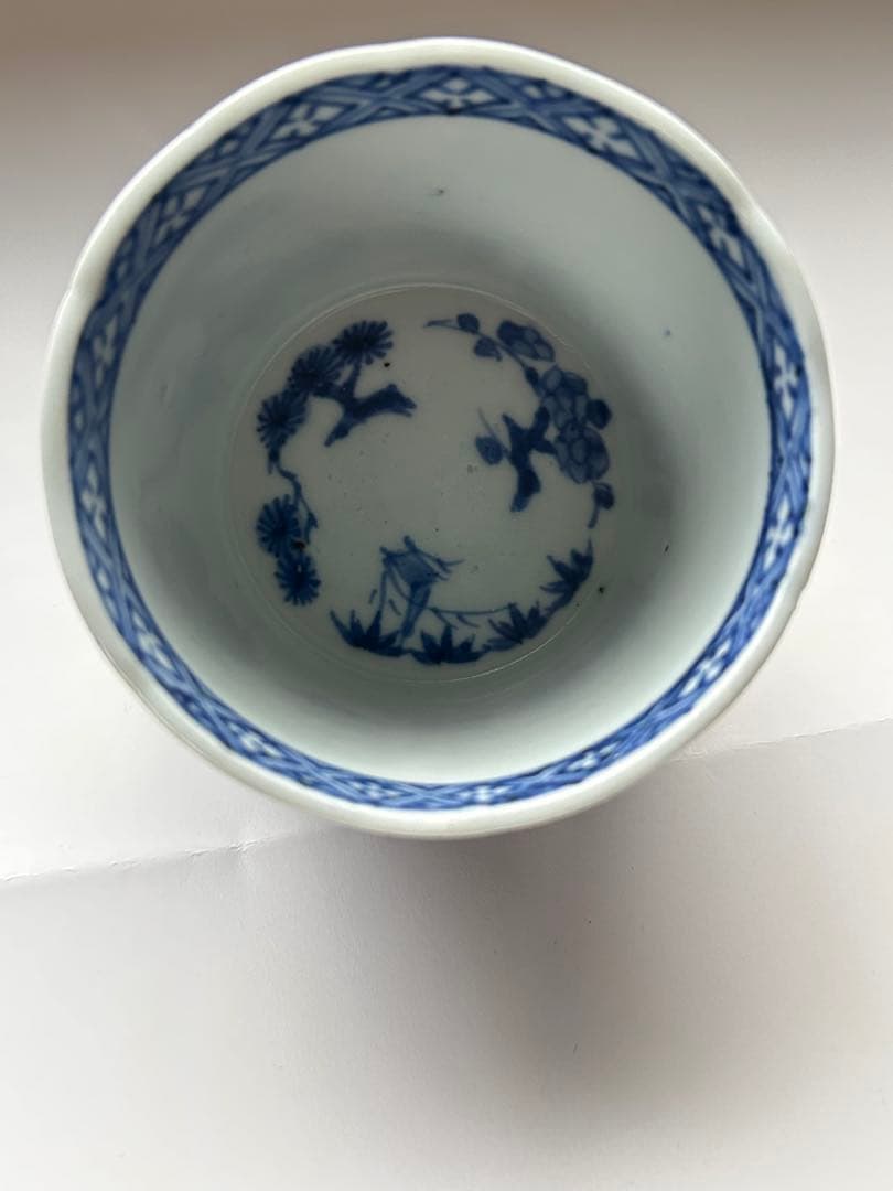 ✨【古伊万里】　⭐️蛸唐草　蕎麦猪口　江戸中期✨美品　骨董　時代物　上手 コップ