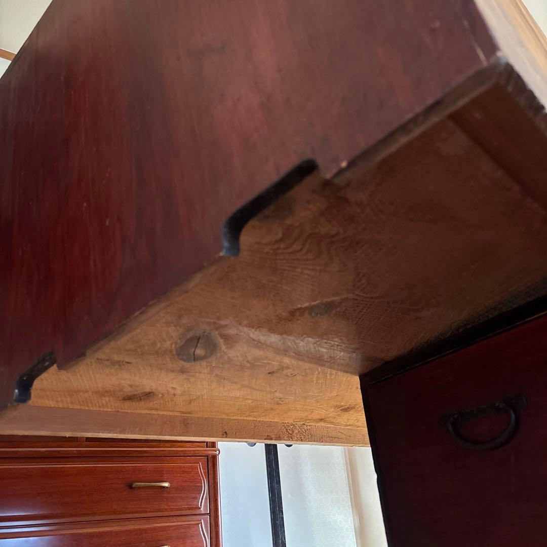 アンティーク　飴色のツヤ美しいシンプル和箪笥　たっぷり収納