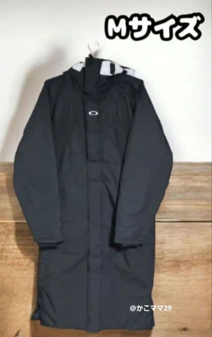 【新品未使用】オークリー　ロングコート Mサイズ ベンチコート 黒