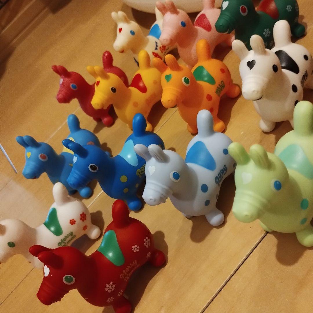 RODY ホッピング 大　中　小　超小合計27体　空気入れ　ロッキング台座付き