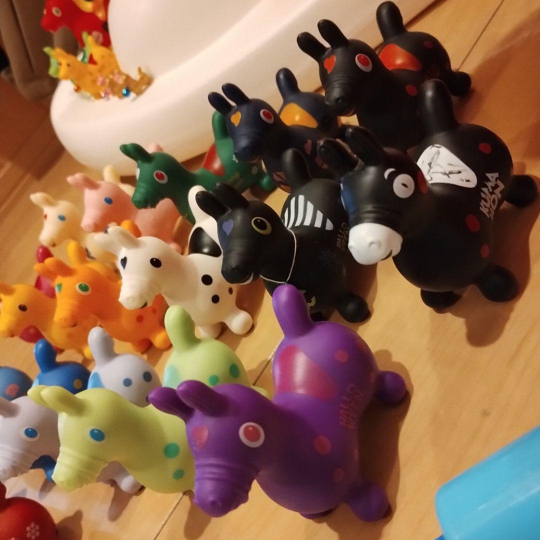 RODY ホッピング 大　中　小　超小合計27体　空気入れ　ロッキング台座付き