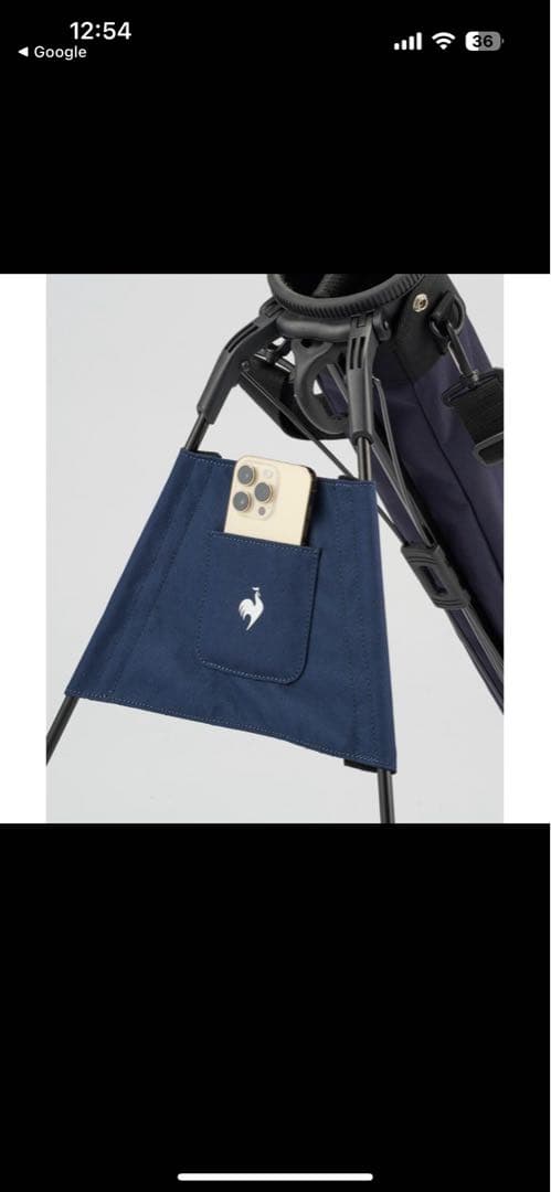 【新品未使用】LE COQ SPORTIF スタンド式キャディバッグ ネイビー