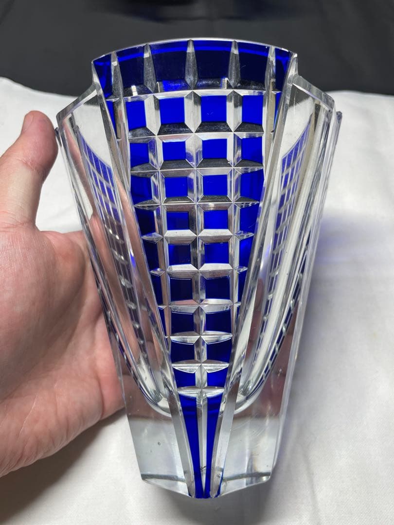 江戸切子。色被切子。古美術。骨董品。舊家蔵出し。希少品。